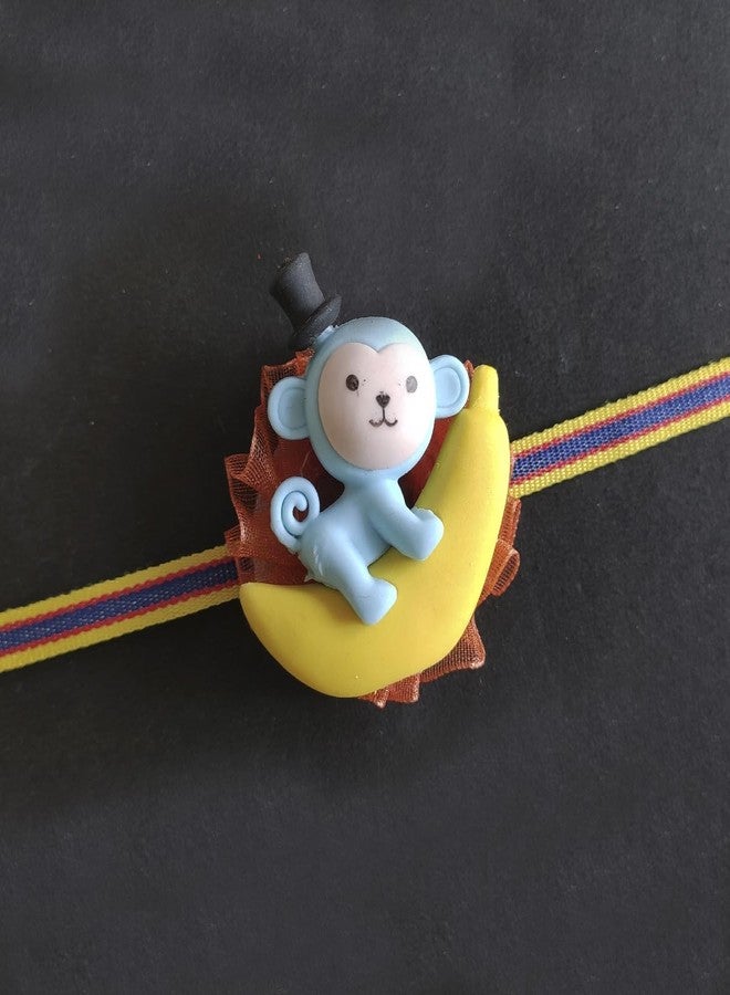 Saugat Traders Rakhi for Kids Set of 4/Cartoon Rakhi set for Kids - Rakhis for Kid Boy and Girl - with Roli Chawal and Chopra - Image 3